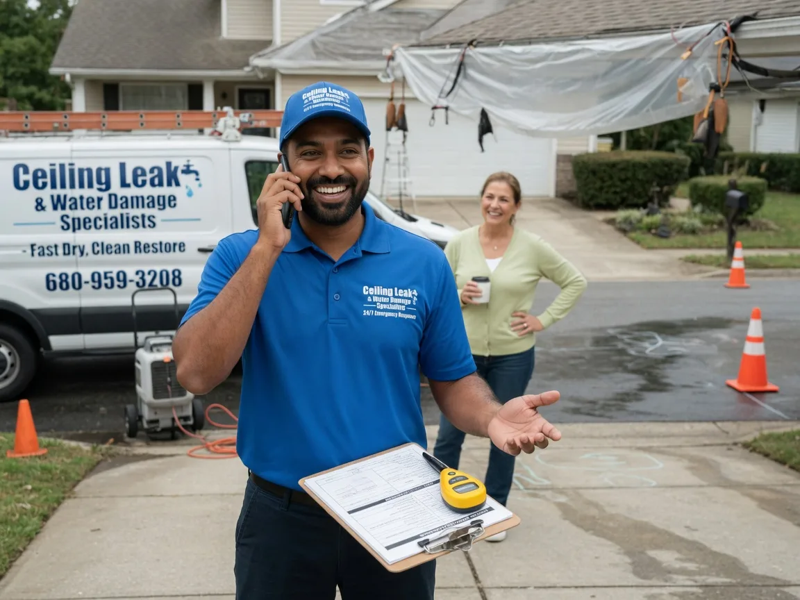 Ceiling Leak Cleanup Oto, IA FAQs